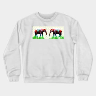 Two Elephants Crewneck Sweatshirt